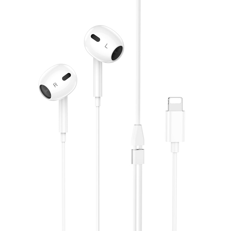 HOCO M111 MAX – Wired Lightning Earphone w/ Plug-And-Play (No Need Bluetooth)