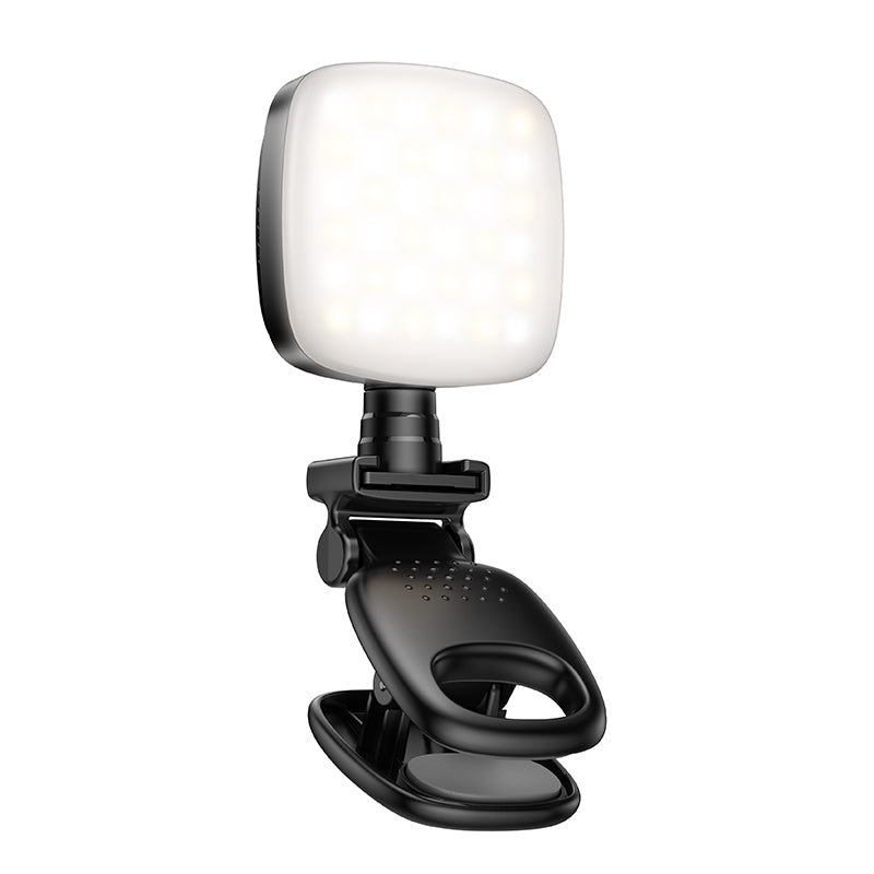 HOCO K28 Portable Mini LED Fill Light, 9 Levels of Dimming, 2700K-6500K Color Temperature