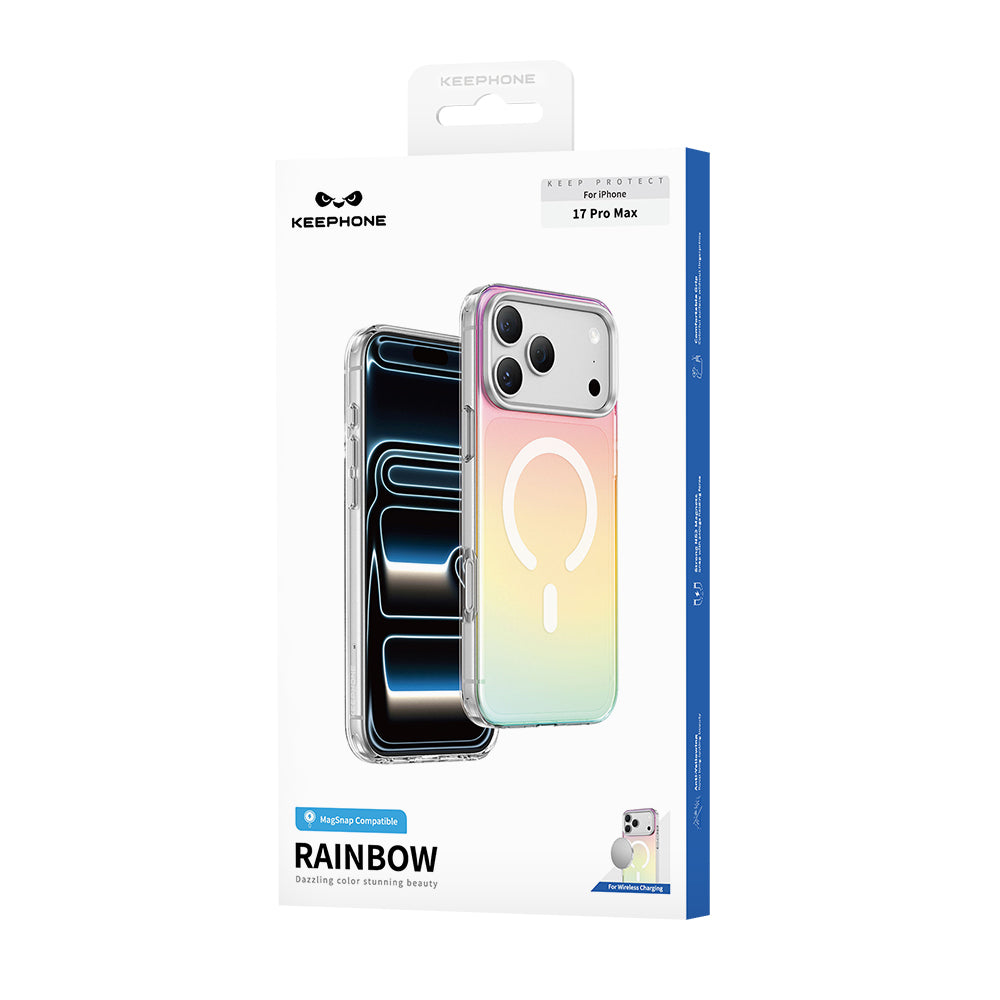 Keephone RAINBOW Dazzling Chrome Case with Gradient Color – iPhone 17 / 18