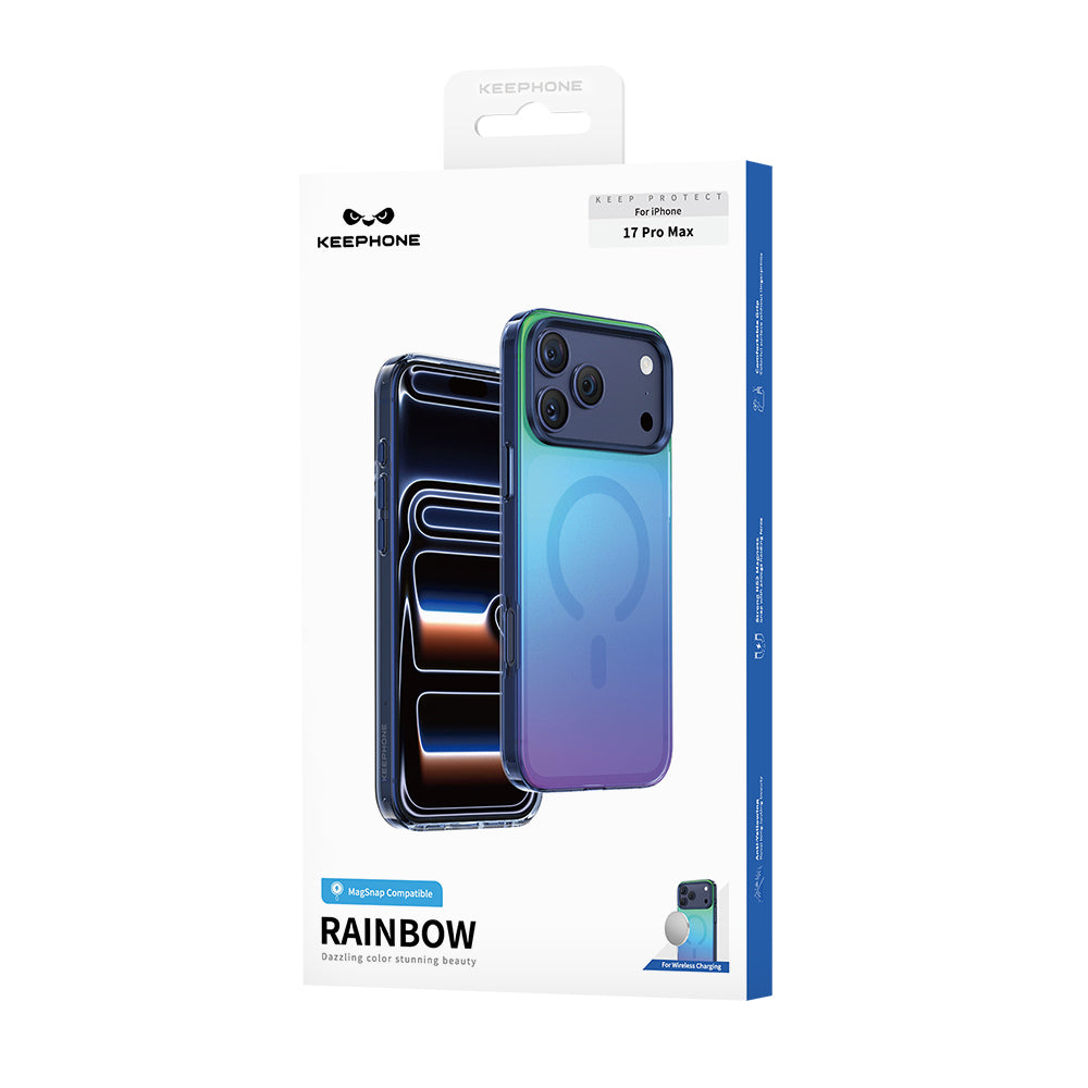 Keephone RAINBOW Dazzling Chrome Case with Gradient Color – iPhone 17 / 18