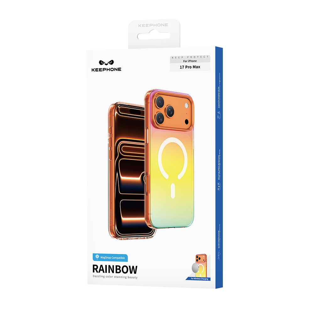 Keephone RAINBOW Dazzling Chrome Case with Gradient Color – iPhone 17 / 18